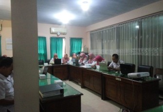 Dispendikpora Tulungagung saat Gelar Pelatihan Aplikasi Srikandi di aula Dinas setempat yang diikuti oleh operator maupun pegawai pada, Rabu (15/03/2023).