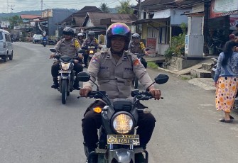 Bhabinkamtibmas Polsek Lebong Selatan Gelar Patroli Sambang Desa