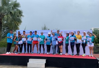Prajurit Skuadron 600 Wing Udara 1 Puspenerbal, Kopka LPU Toto Priyanto kembali menorehkan prestasi dalam bidang olahraga lari yang berhasil meraih medali Emas Lomba Lari Blue Economy Eco Run Bintan di Bintan Lagoi Bay, Kepulauan Riau