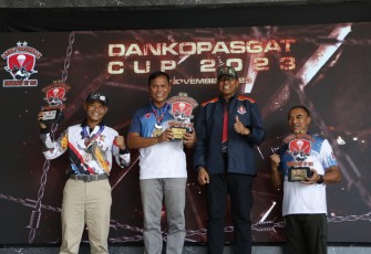 Wadan Koharmatau Juara 1 Lomba Menembak Eksekutif Pati Dankopasgat Cup 2023