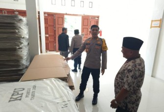 Kapolres Tapanuli Selatan (Tapsel), AKBP Imam Zamroni, SIK, MH, kunjungi Kantor KPU Padang Lawas Utara (Paluta)