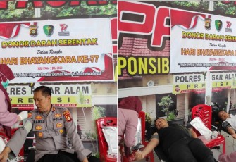 Polres Pagar Alam Gelar Donor Darah Targetkan 100 Kantong