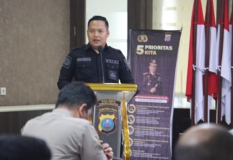 Plh Kasi Humas Polres Tapanuli Selatan (Tapsel), Brigadir Erlangga Gautama Nasution, SH, paparkan terkait cara maupun strategi cegah informasi hoaks jelang Pemilu 2024
