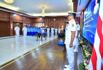 Komandan Puspenerbal Hadiri Sertijab Danpushidrosal, Pangkolinlamil dan Asrena Kasal