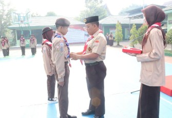 Kodim 1001/HSU Gelar Persami Saka Wira Kartika