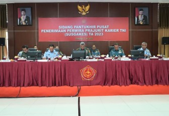 Dankodiklat TNI Tutup Sidang Pantukhir Seleksi Tingkat Pusat Penerimaan Pa PK TNI Susgakes