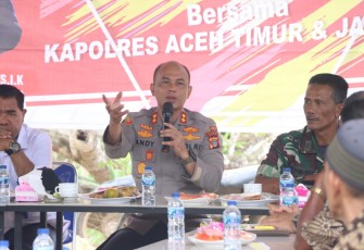 Kapolres Aceh timur AKBP Andy Rahmansyah, S.I.K
