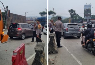 Kapolres Bogor Turun Tangan Urai Kepadatan Arus Lalu lintas di Seputaran Tugu Pancakarsa