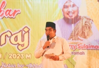 Bupati Bintan Roby Kurniawan SPWK saat memberikan sambutan