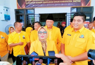 DPD Golkar Bintan Daftarkan 25 Bacaleg ke KPU Bintan 