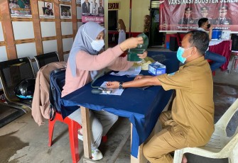 Polres Bintan saat kembali Buka Gerai Vaksin