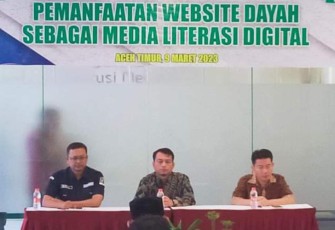 Diskominsa Aceh saat Gelar Pelatihan Web Dayah di Aceh Timur 