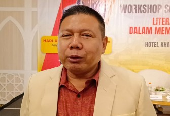 Cak Dedi, saat workshop di Surabaya, Sabtu 22 Juli 2023.
