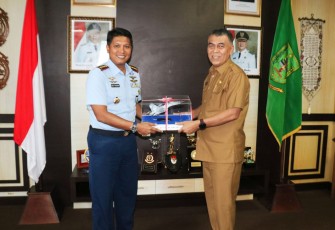 Danlanud RSA dan Danlanal Ranai Kunjungi Bupati Natuna  