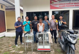 Satreskrim Polres Pasaman Barat Berhasil Meringkus Pelaku Pencurian Sepeda Motor dan Kotak Infak 