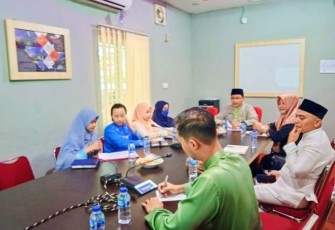 Bappelitbang, Diskominfo dan BPS Kota Tanjungpinang saat Bahas Rencana Kerja Satu Data Indonesia.