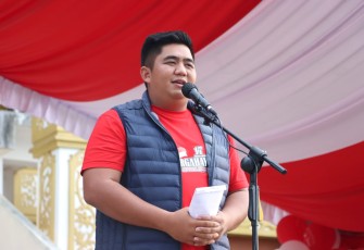 Bupati Bintan Roby Kurniawan saat sambutan
