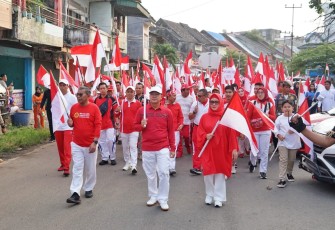 Kirab Bendera di Tanah Kelahiran Ibu Agung Fatmawati Diikuti Ribuan Masyarakat