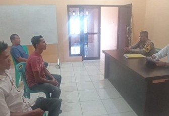 Dihadapan Polsek Padang Bolak, Pelaku Penganiayaan Minta Maaf ke Korban