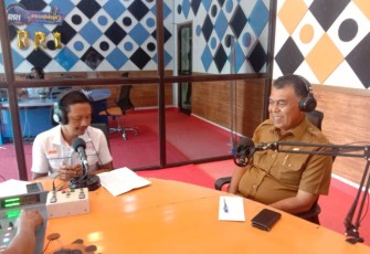 Bupati Natuna, Wan Siswandi melalui dialog khusus 17 Agustus dan Infrastruktur live pro 1 RRI Ranai dan juga kanal YouTube RRI Ranai, Selasa 15/8/2023.