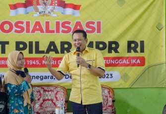 Bamsoet dalam Sosialisasi Empat Pilar MPR RI di lima kecamatan di Kabupaten Banjarnegara, Kamis (14/12)