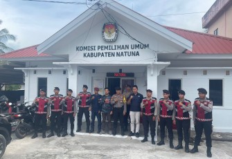 Polres Natuna Laksanakan Pengamanan Rapat Pleno Tertutup Penetapan DCT Anggota DPRD Kabupaten Natuna