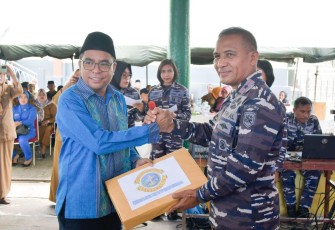 Danlantamal IX saat Hadiri Peresmian Negeri Tial Sebagai Kampung Bahari Nusantara