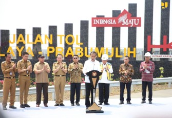 Menteri Basuki Dampingi Presiden Jokowi Resmikan Tol Indralaya-Prabumulih dan Flyover Patih Galung, Tingkatkan Perekonomian di Sumsel