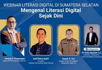 Webinar Literasi Digital di SD dan SMP Kabupaten Ogan Ilir