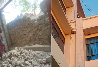 Kondisi bangunan pasca gempa