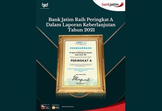 Penghargaan Peringkat A dalam Laporan Keberlanjutan tahun 2021.
