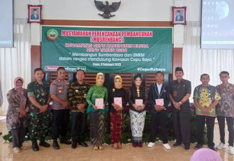 Musrenbang kecamatan Cepu yang digelar Kamis (9/2/2023) salah satunya membahas konsep Cepu Raya.