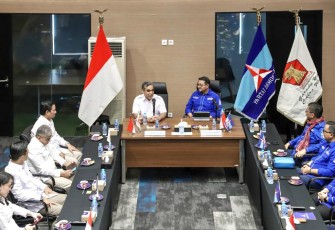 Partai Demokrat dan Partai Gerindra saat menggelar Silaturahmi Kebangsaan di Kantor DPP Partai Demokrat, Kamis (20/7/2023).