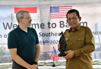Gubernur H Ansar Ahmad saat Terima Kunjungan Delegasi WTC Utah