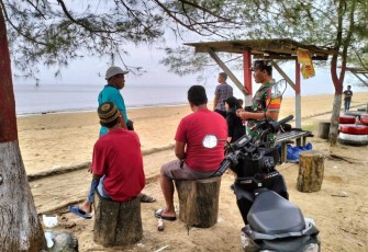 Pengamanan objek wisata pantai Tanjung Jumlai 