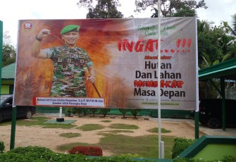Himbauan Stop Karhutla diwilayah Teritorial Koramil Manuhing 