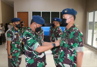 Komandan Kosek IKN Marsma TNI Setiawan saat Sertijab Askomlek Kosek IKN, Senin (9/1)