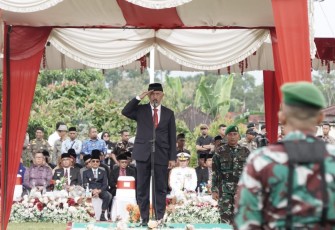 Gubernur Sumatra Barat Mahyeldi menjadi Inspektur Upacara memperingati Peristiwa Situjuah.