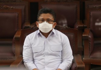 Ferdy Sambo saat sidang pembacaan tuntutan Jaksa Penuntut Umum di Pengadilan Negeri Jakarta Selatan, Selasa (17/1)
