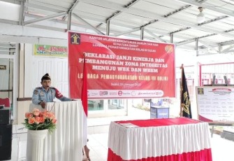 Kepala Lapas Kelas III Suliki, Kamesworo.