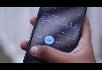 Alat pantau yang terdapat dalam ponsel pintar dihubungan oleh Internet yang terintegrasi dengan smart house aeroponik
