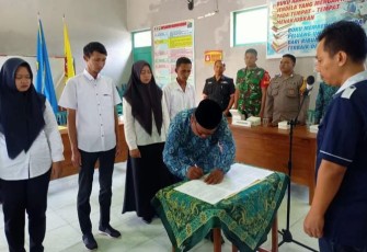 Pelantikan Pantarlih Wilayah Desa Binaan 