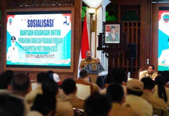Sosialisasi dana bantuan sarpras pedesaan di Pati 