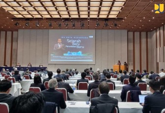 Acara komite ekonomi Jepang Indonesia Keidanren di Tokyo Jepang 