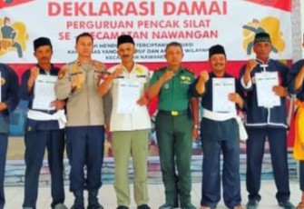 Deklarasi perguruan silat wilayah desa binaan 