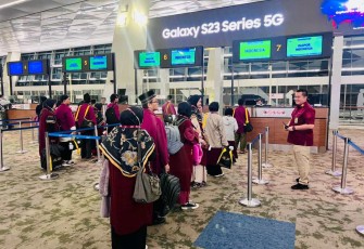 Pelayanan jamaah umroh di bandara Soekarno-Hatta 