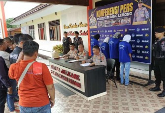 Polres Rejang Lebong saat press release