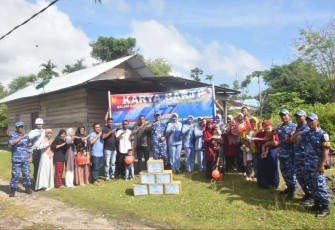Peduli stunting lanud Maimun Saleh 