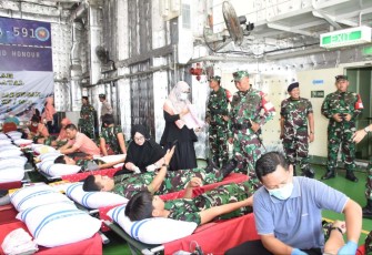 Donor darah Satgas WJY XX