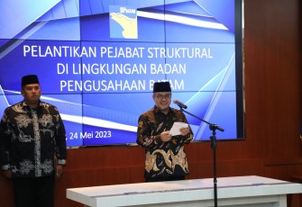Pelantikan Pejabat Struktural Tingkat III BP Batam 